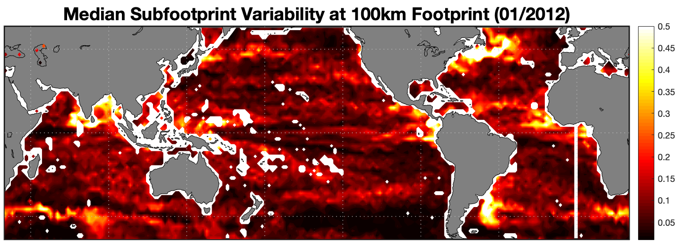 Median subfootprint variability at 100km footprint (01/2012)