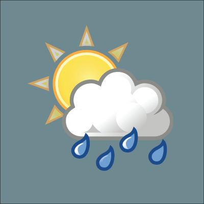 Sun and rain icon