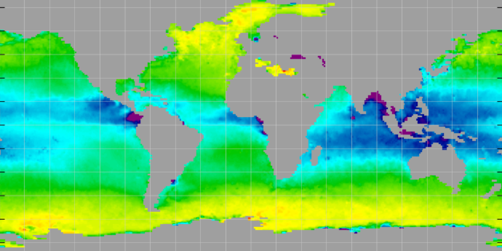 Map of sea surface density