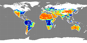 Soil moisture, March 2014