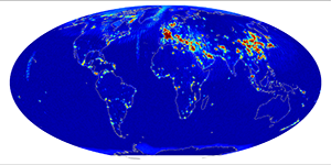 Global radiometer percent RFI, April 2013