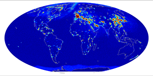 Global radiometer percent RFI, July 2013