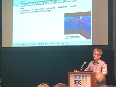 Roberto Sabia (ESA) provides an overview of the international partnership at OceanObs19
