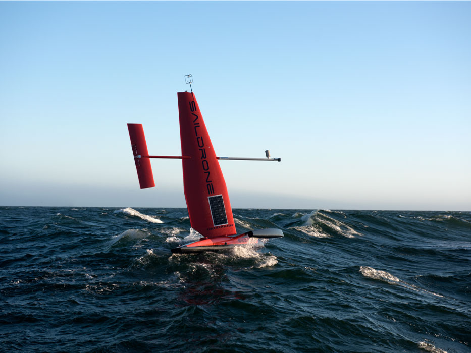 Saildrones - autonomous sailing drones - are used as a tool to provide high quality oceanic and atmospheric observations