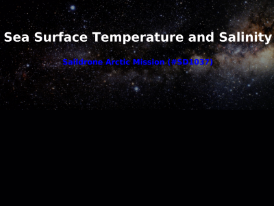 Survey track and measurement data of Saildrone track 1037